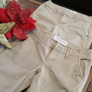 2 Pair of Aeropostale Classic Twill Pants 00 Reg